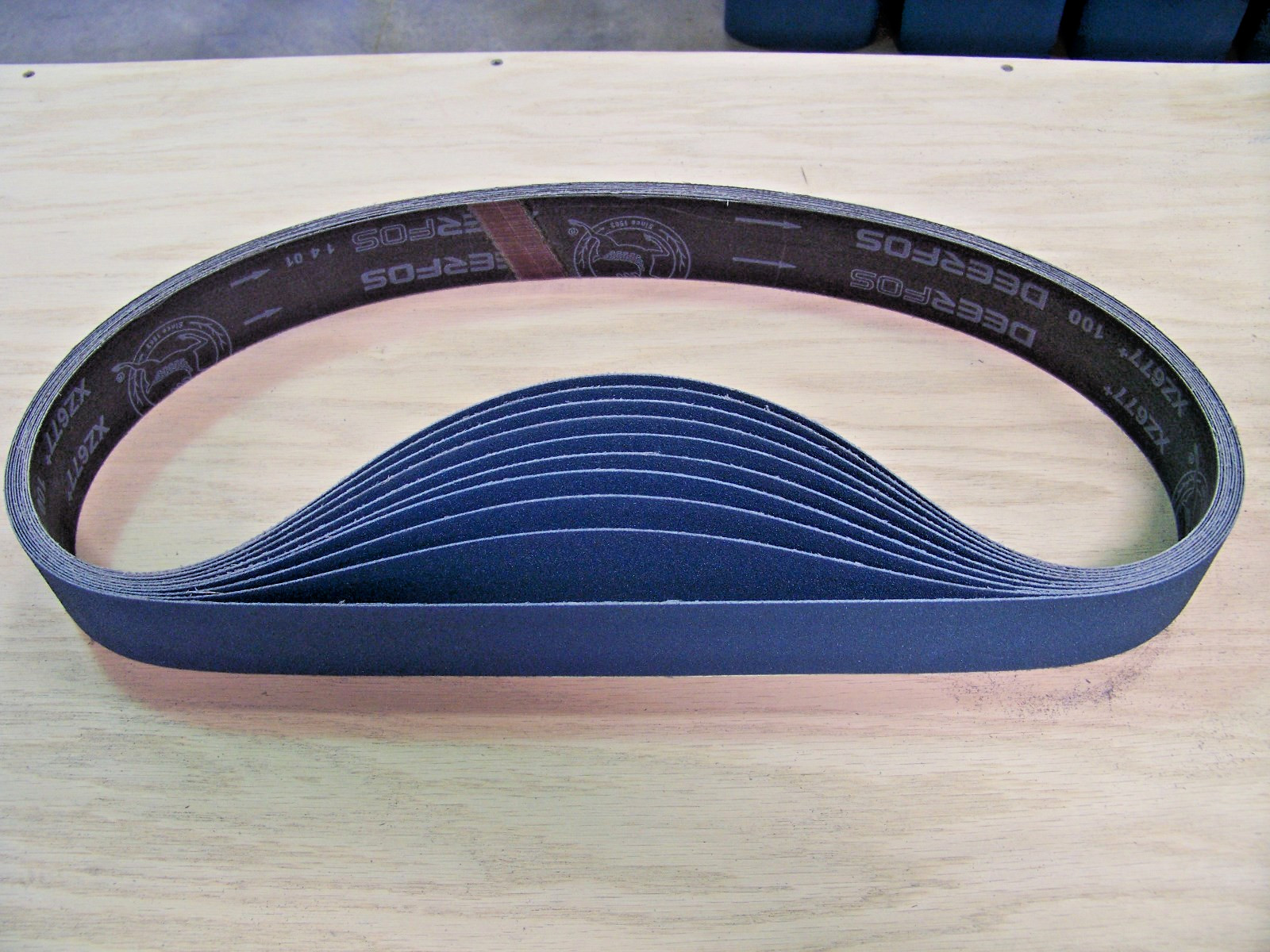 PREMIUM  ZIRCONIA,  X-WEIGHT  SANDING  BELTS  2" X 42",  10 - PACK,  80-GRIT