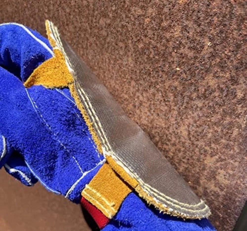 Aluminized Back Hand Pad with Kevlar Stitching - Heat Deflector