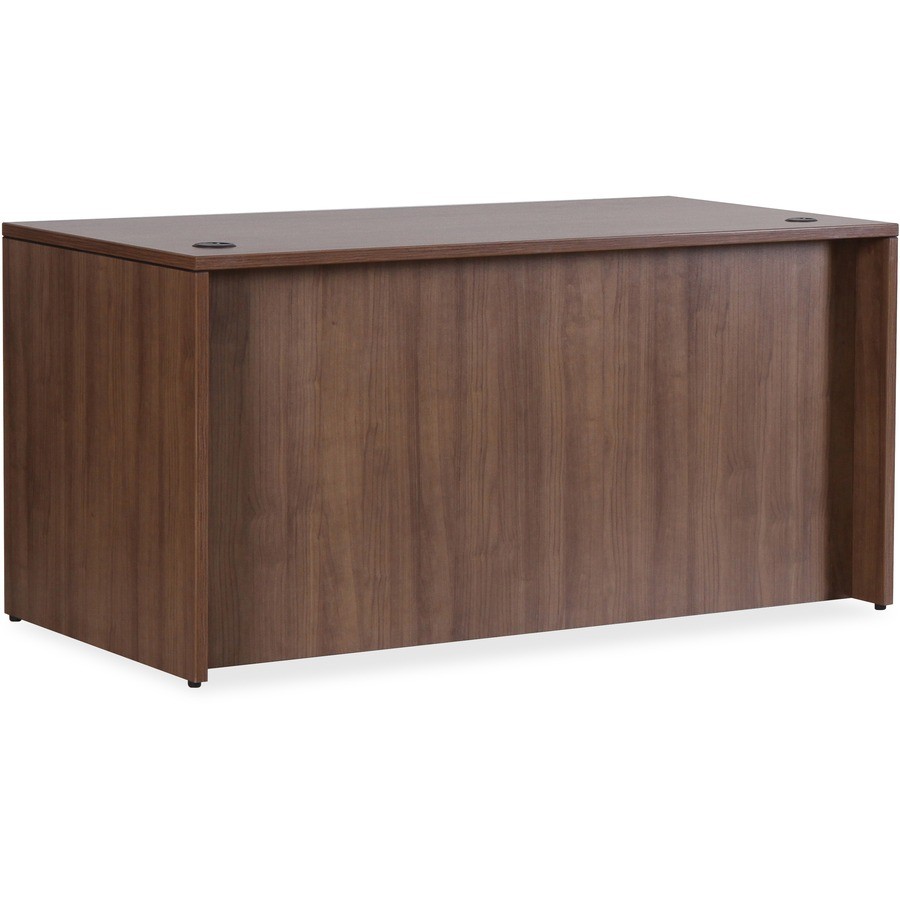 Lorell LLR69966 Walnut Laminate Desk Shell 72"x36"