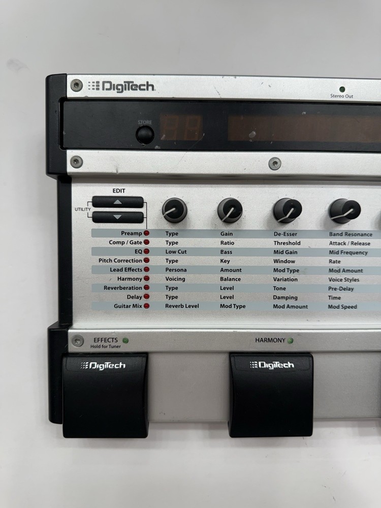 Digitech Vocalist Live 4 Harmony Multi Vocal Effect Processor Pedal + PSU