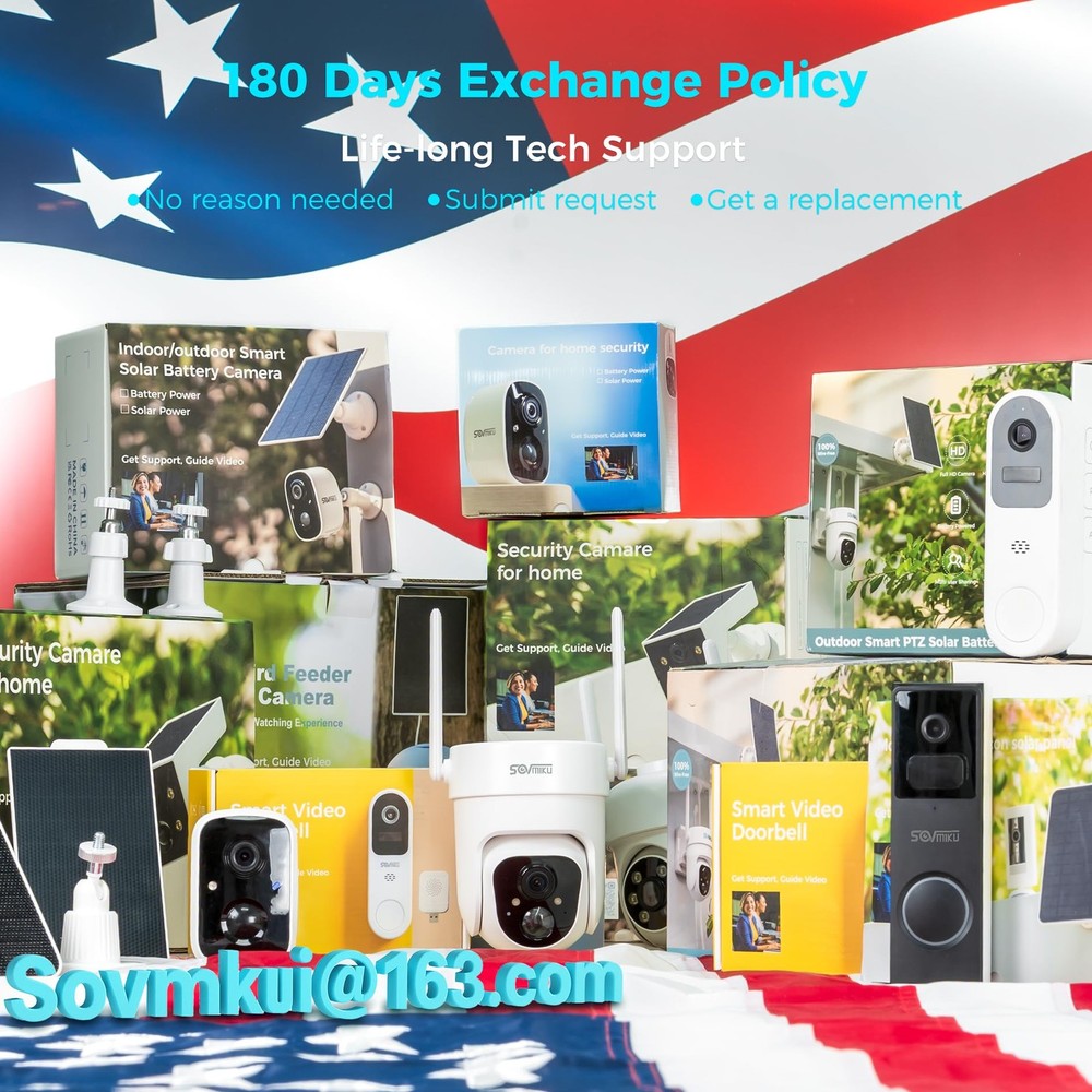 5V Solar Panel for Ring Tapo USB-C & Micro_USB & DC 3.5mm*1.35mm, 1 Pack