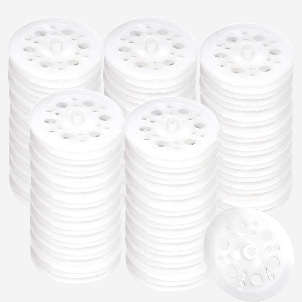 45mm Polypropylene Washers - 100 Pcs Load Spreading Foam Board Washers