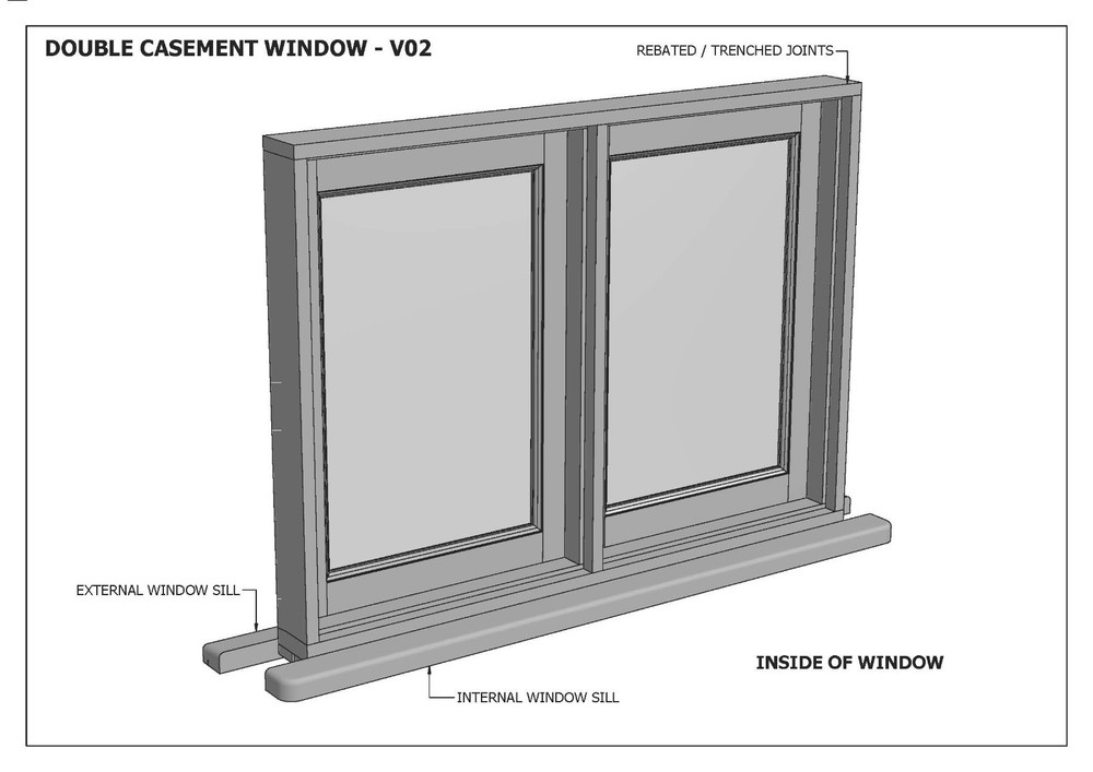 TIMBER CASEMENT WINDOWS - V02 - Building Plans 2D & 3D - MAKE YOUR OWN & SAVE $$