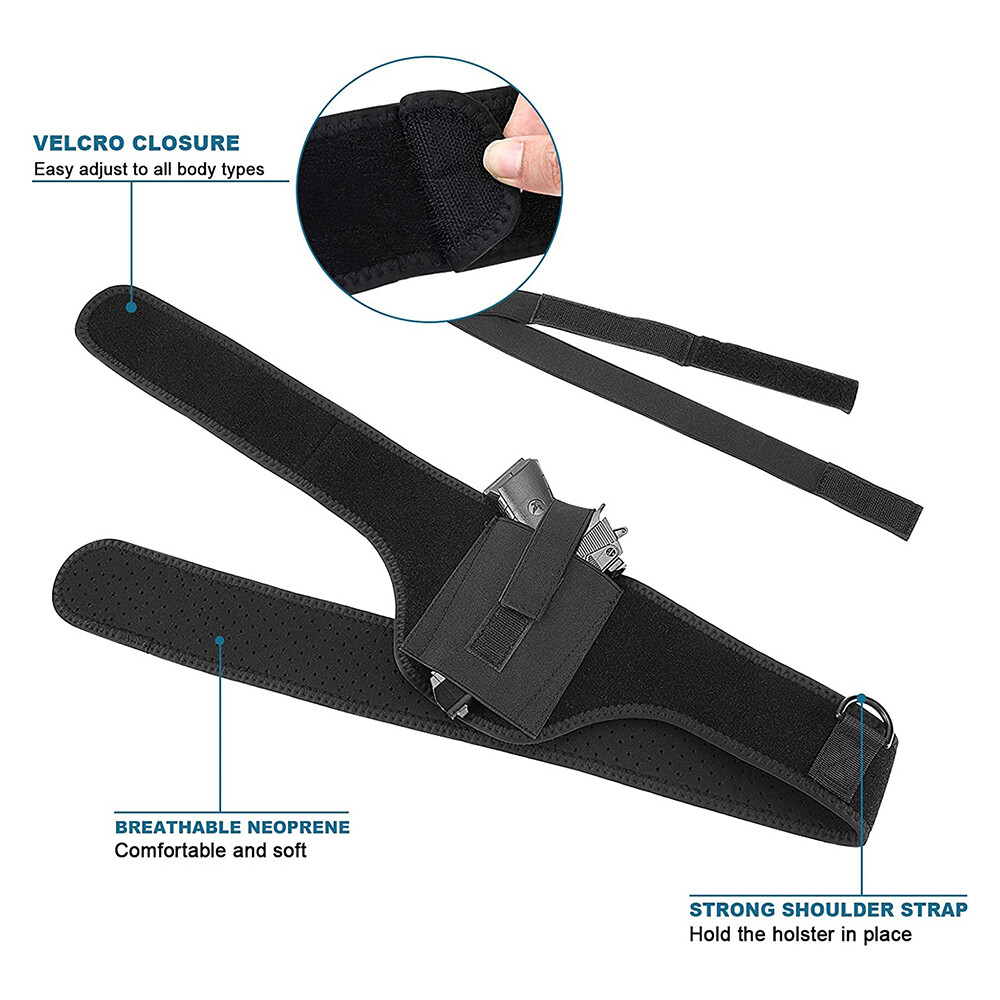 Shoulder Chest Gun Holster For Pistol Concealed Carry Universal Comfort Underarm