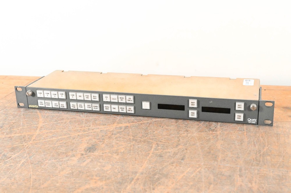 Evertz Quartz CP-2402 1RU 29-Button Remote Control Panel CG007AB