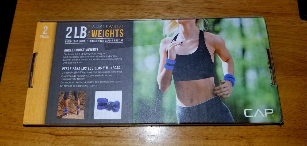 CAP Weight Training Ankle/Wrist Weights 2lb Pair Blue