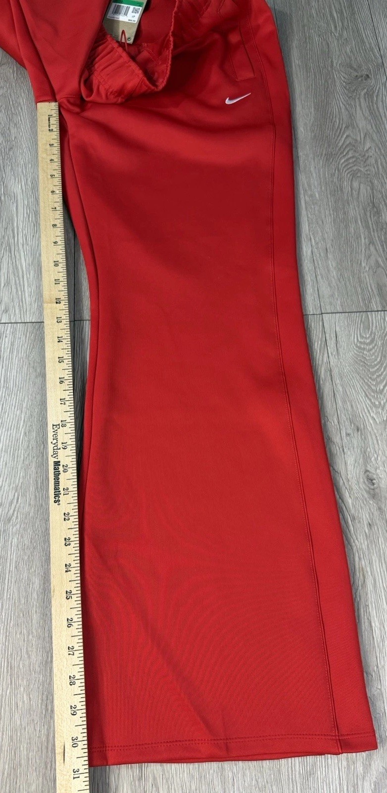 Nike Women New Sptcas Flare Pant Slim Fit Mid Rise Full Length HJ1016-657 Red XL