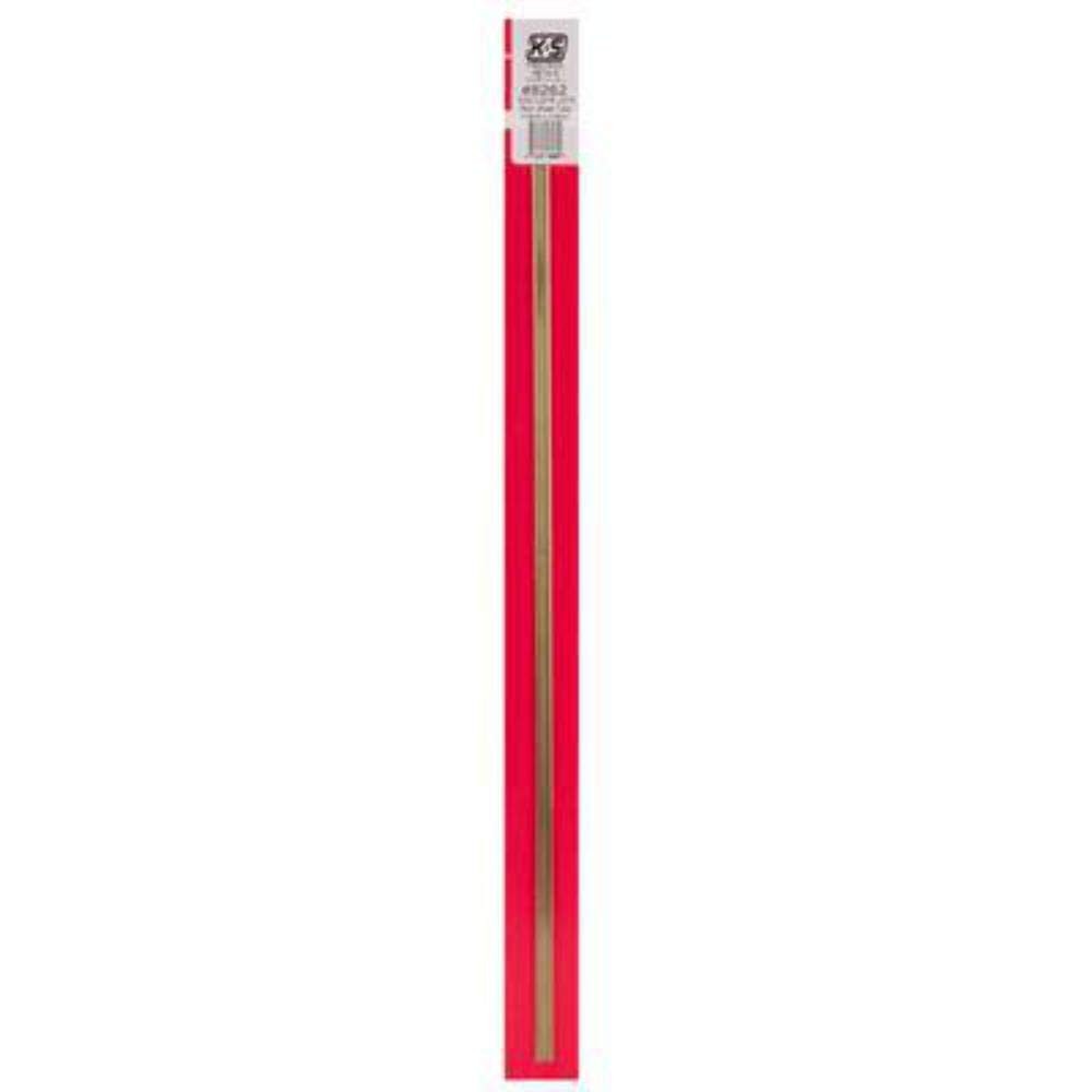 Rectangular Brass Tube: 3/32" X 3/16" x 0.014" Wall x 12" Long