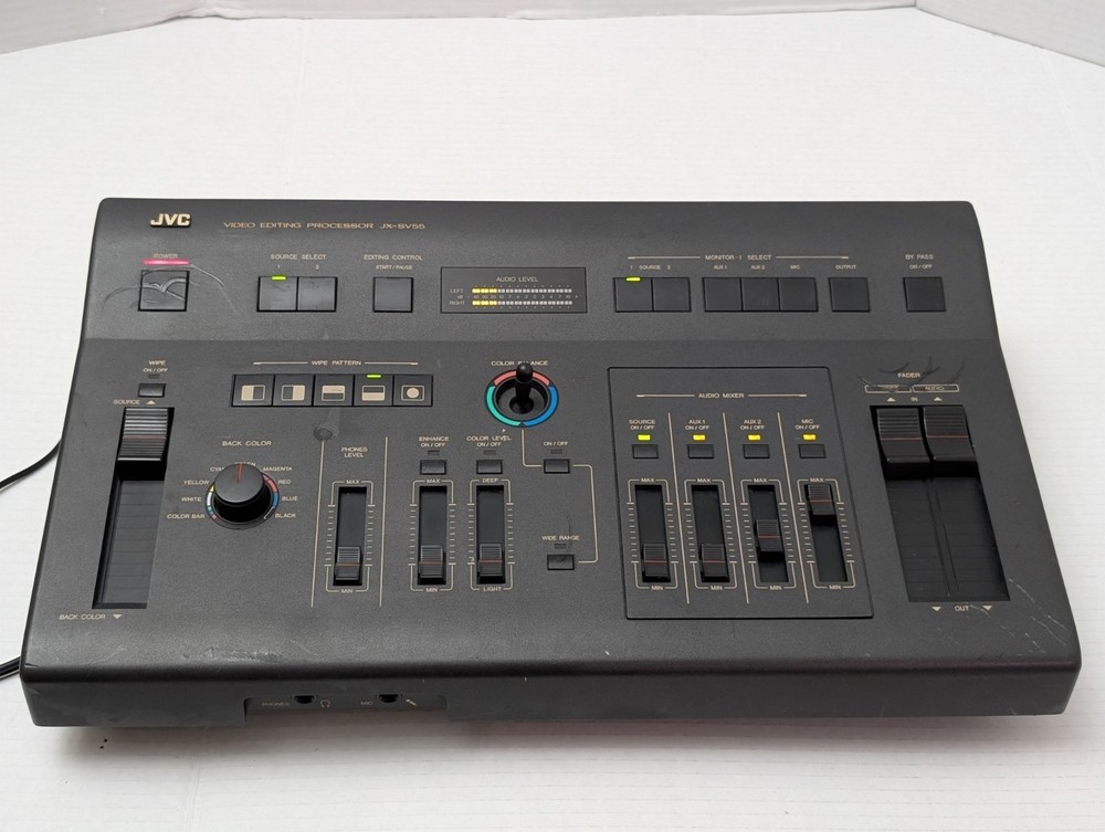 JVC JX-SV55 video editing Processor RCA Connectivity