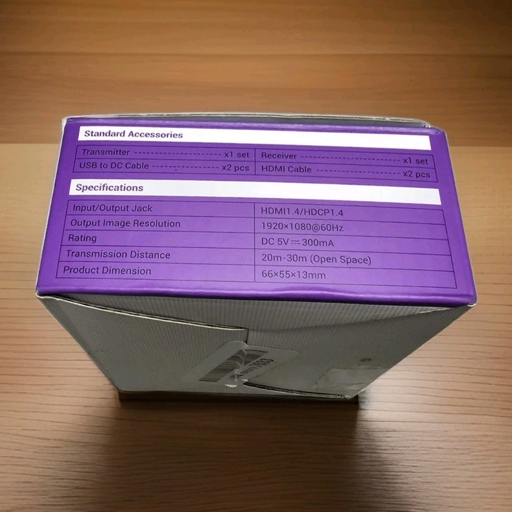 Wireless HDMI Transmitter Receiver Extender 1080P PC STB DVR CONSOLE Open Box