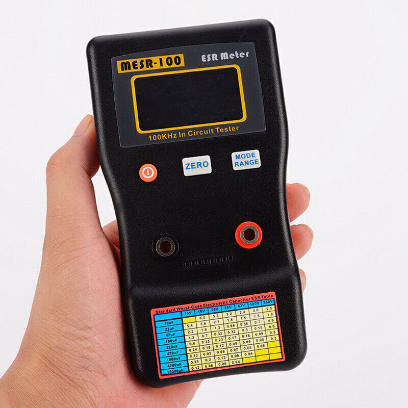 MESR-100 ESR Capacitance Ohm Meter Measuring Capacitance Resistance Volt Tester