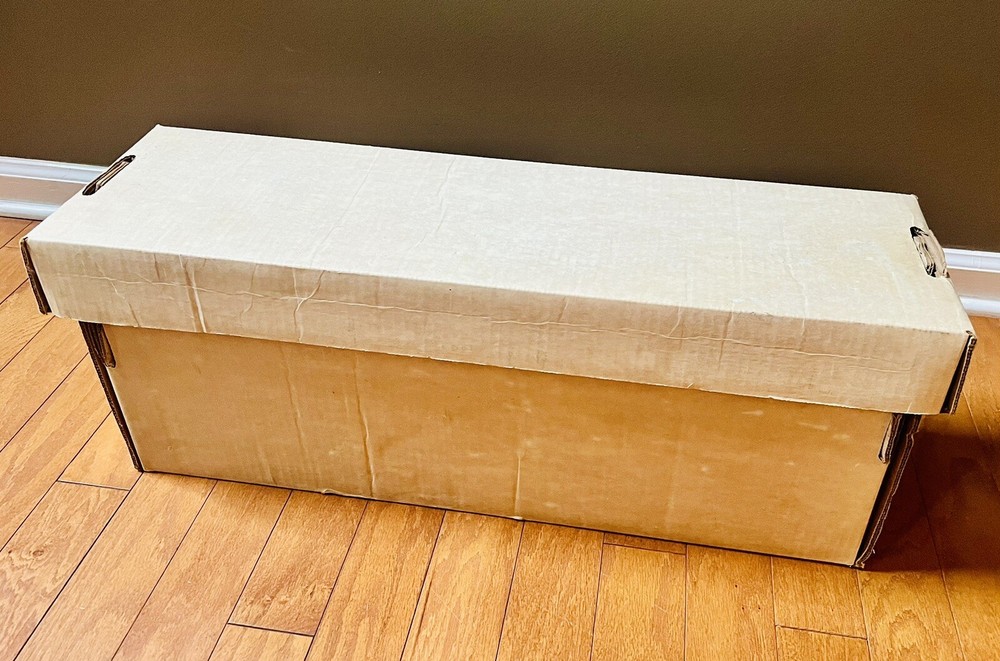 1 CSP Long DOUBLE-WALL Cardboard Comic Book Storage Box. USED.