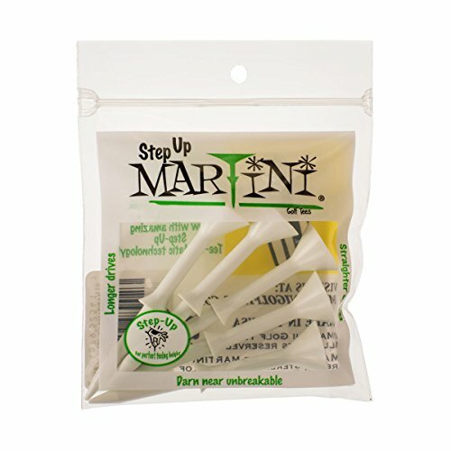 Martini Step-Up Golf Tees - Virtually Unbreakable - White
