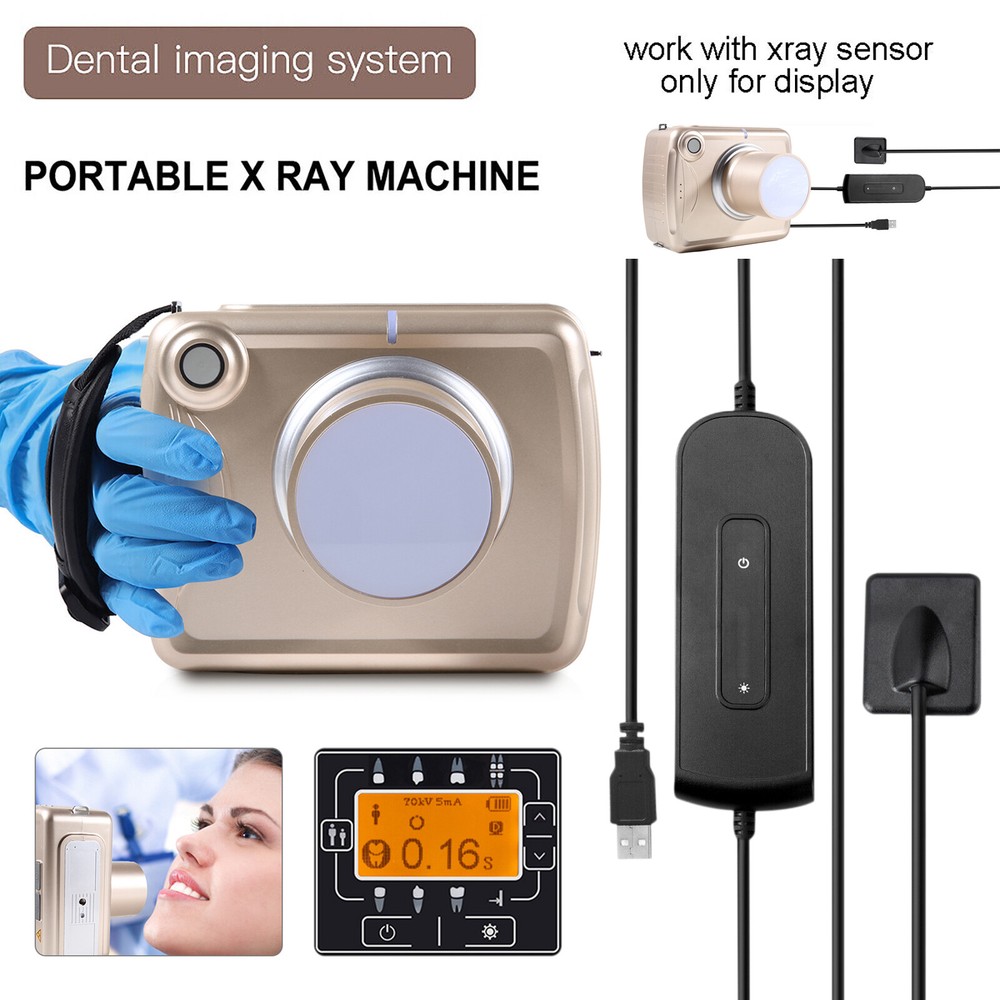 Dental Digital X-Ray Unit Machine with Imaging System RVG X-Ray Sensor Size 1.5