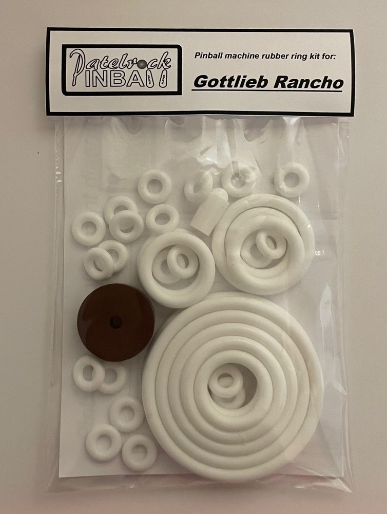 1966 Gottlieb Rancho Pinball Machine Rubber Ring Kit