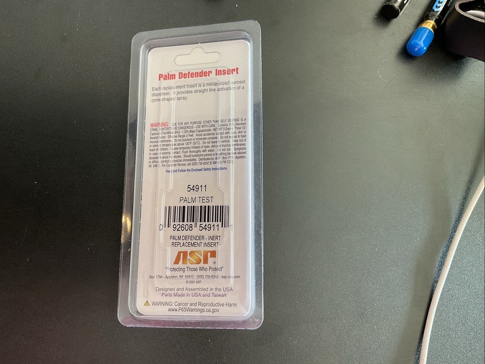 ASP Palm Defender 54954 with 3 Test Insert Refills 54911