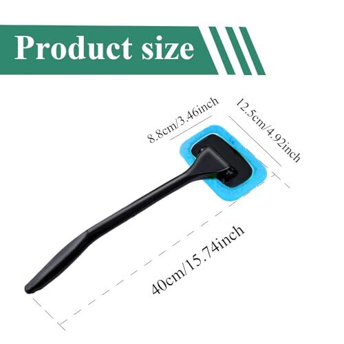 Car Windshield Cleaning Tool, Microfiber Window Cleaner with 4 Washable and