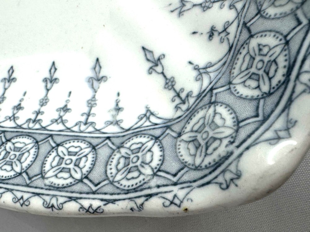 Vintage John Maddock & Sons Blue & White Porcelain Tray