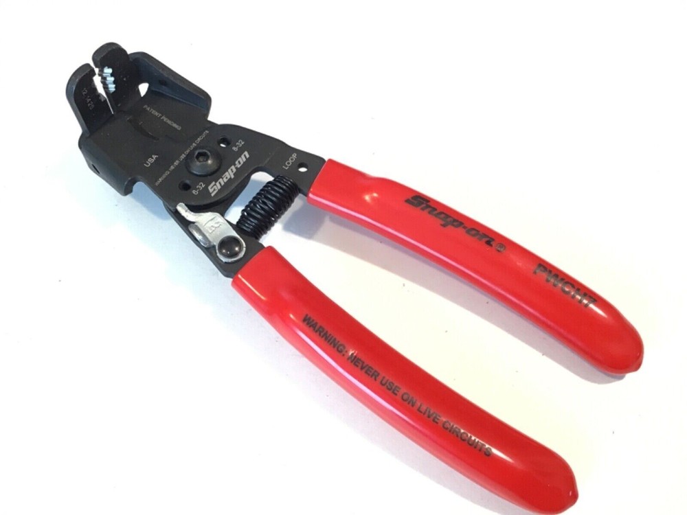 SNAP ON TOOLS USA PL5ESWIRESTRIP 5pc RED Essential Wire Stripper Set NEW +