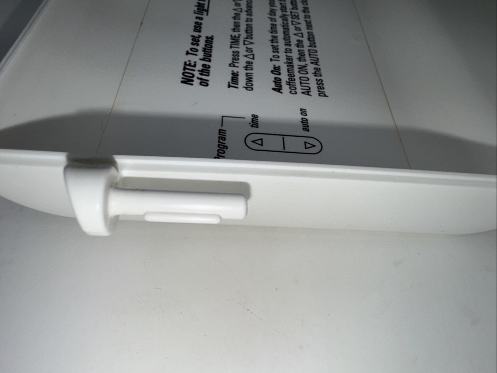 Black Decker Space Maker Coffeemaker Replacement Front Panel Door Od 300 Type 1