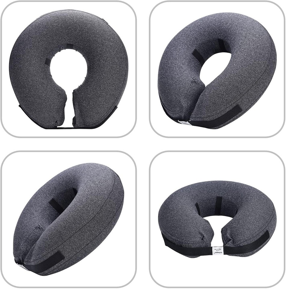 Inflatable Dog Cone Collar for Small Medium Large Dogs and Cats, Soft Adjustable