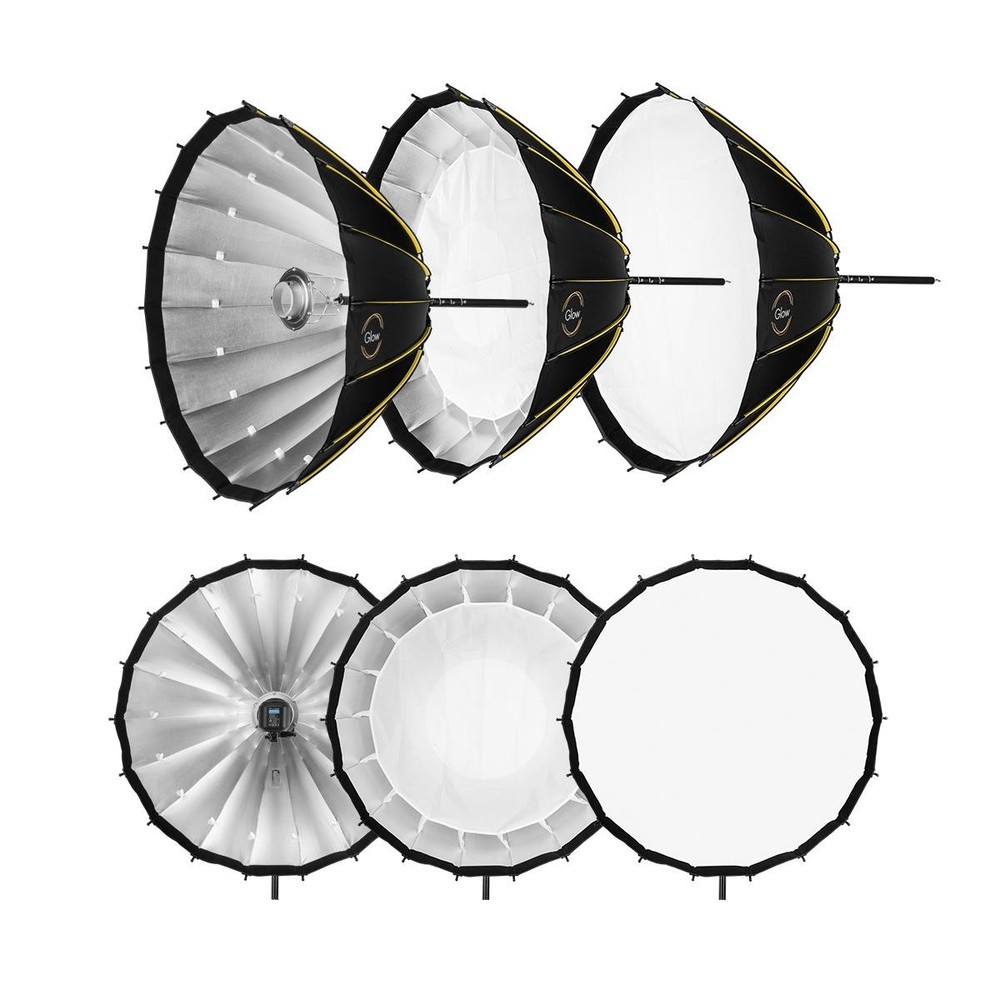 Glow Profond Quick-Open 47.2" Deep Parabolic Softbox with Focusing Rod System (1