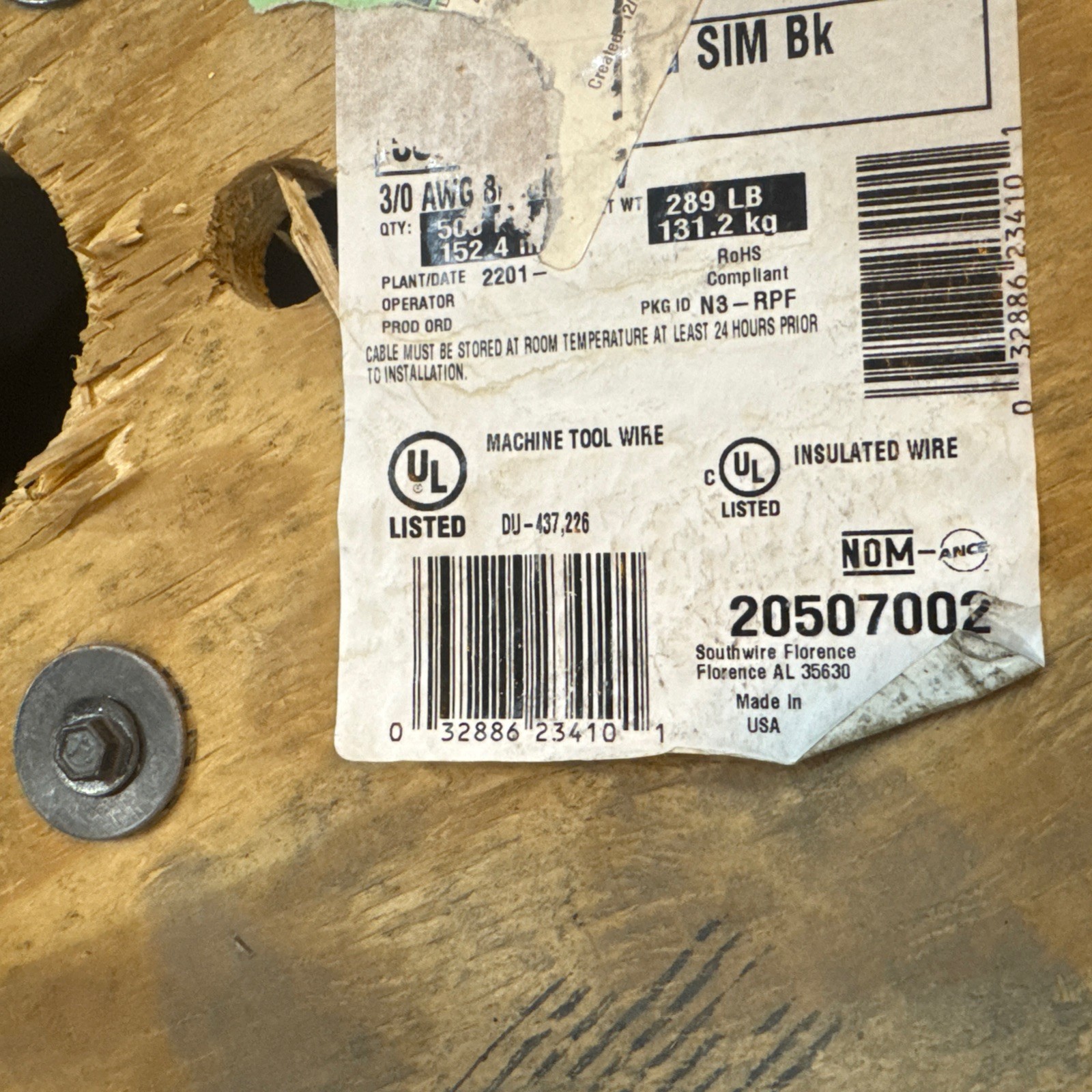 PER FOOT Cerrowire 3/0 Gauge Black Stranded Copper THHN Wire