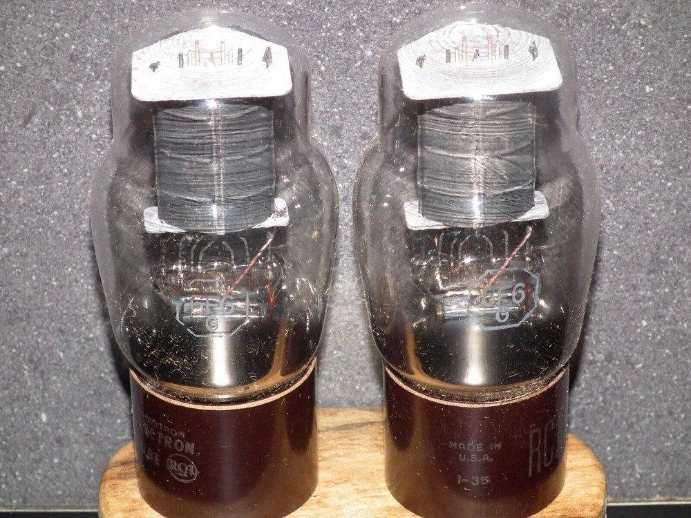 Platinum Matched Pair 6F6G RCA D Getter NOS Master Pack Box (Quads available)