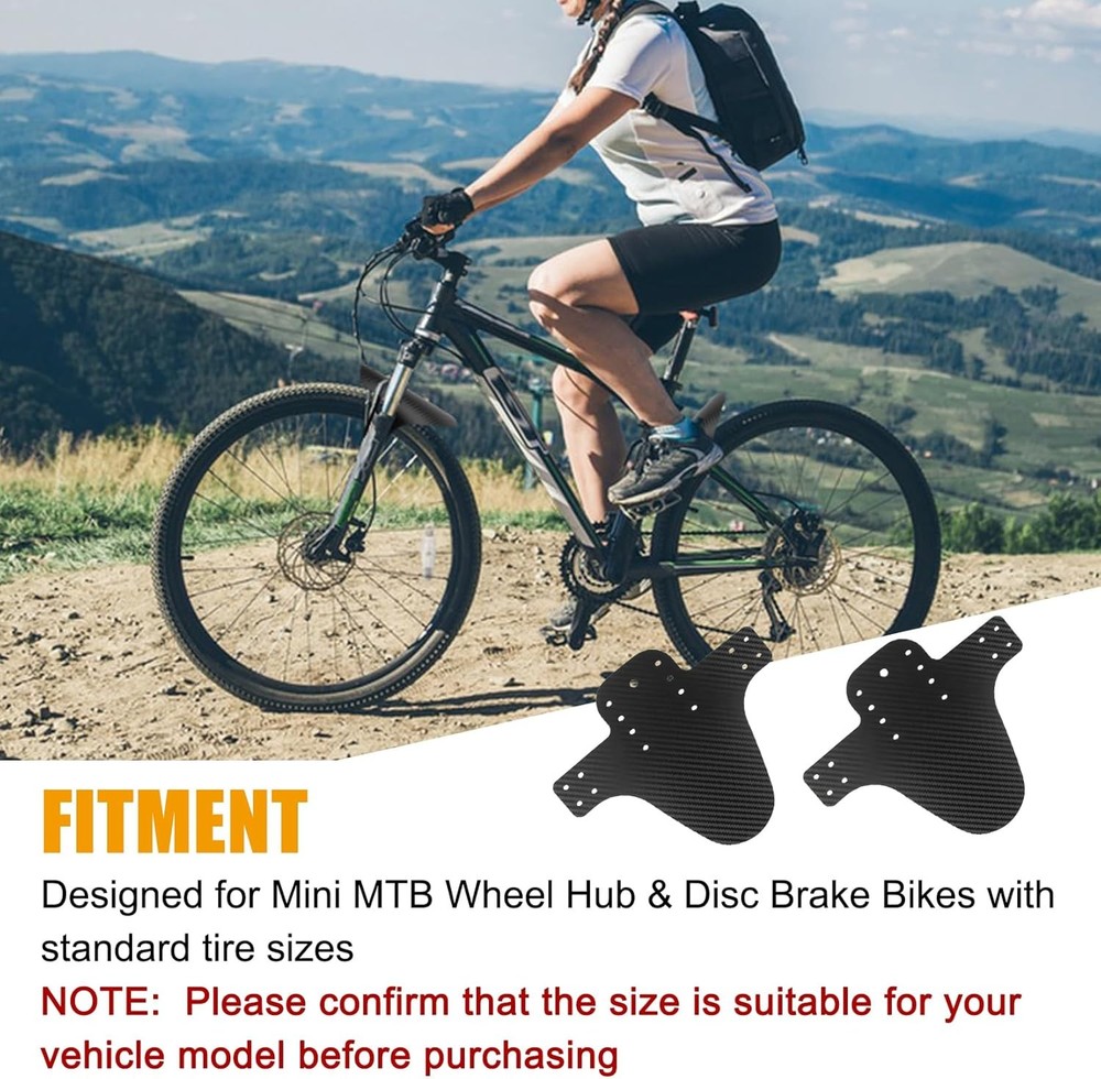Mountain Bike Mud Guards Front Rear 2PCS Universal