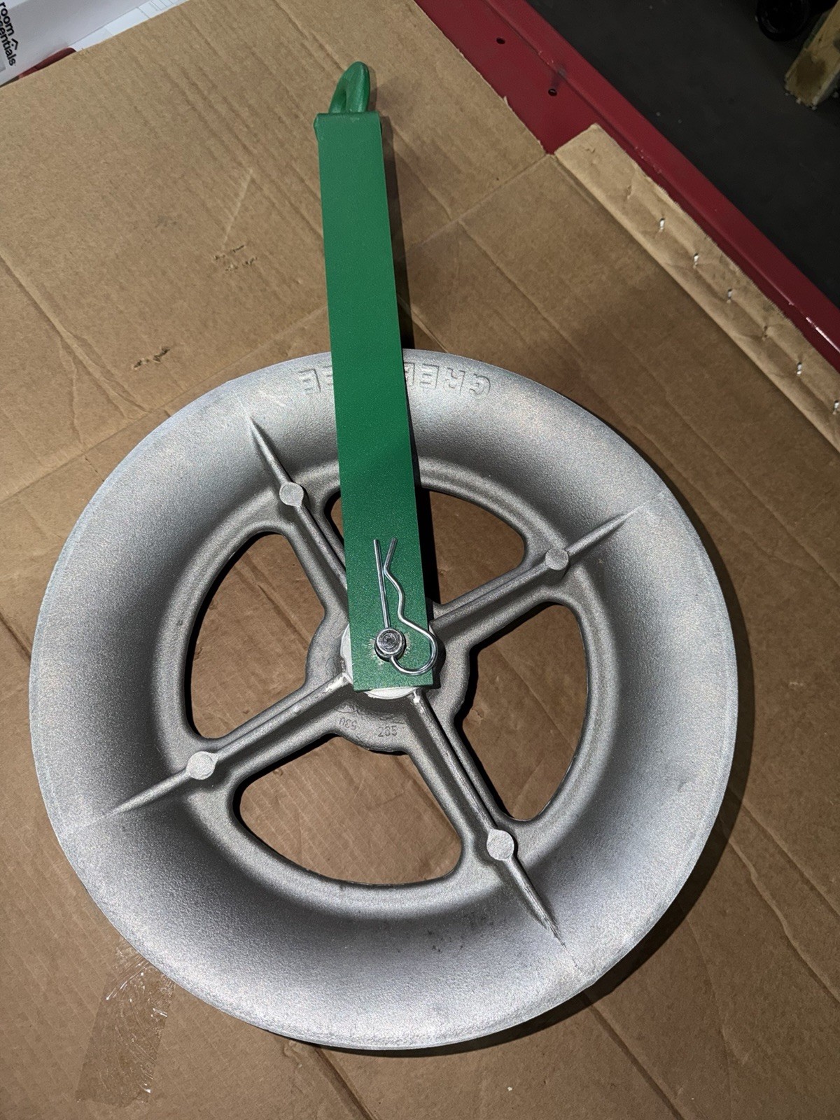 Greenlee 652 18" Hook-Type Sheave for Easy Tugger and Tugger