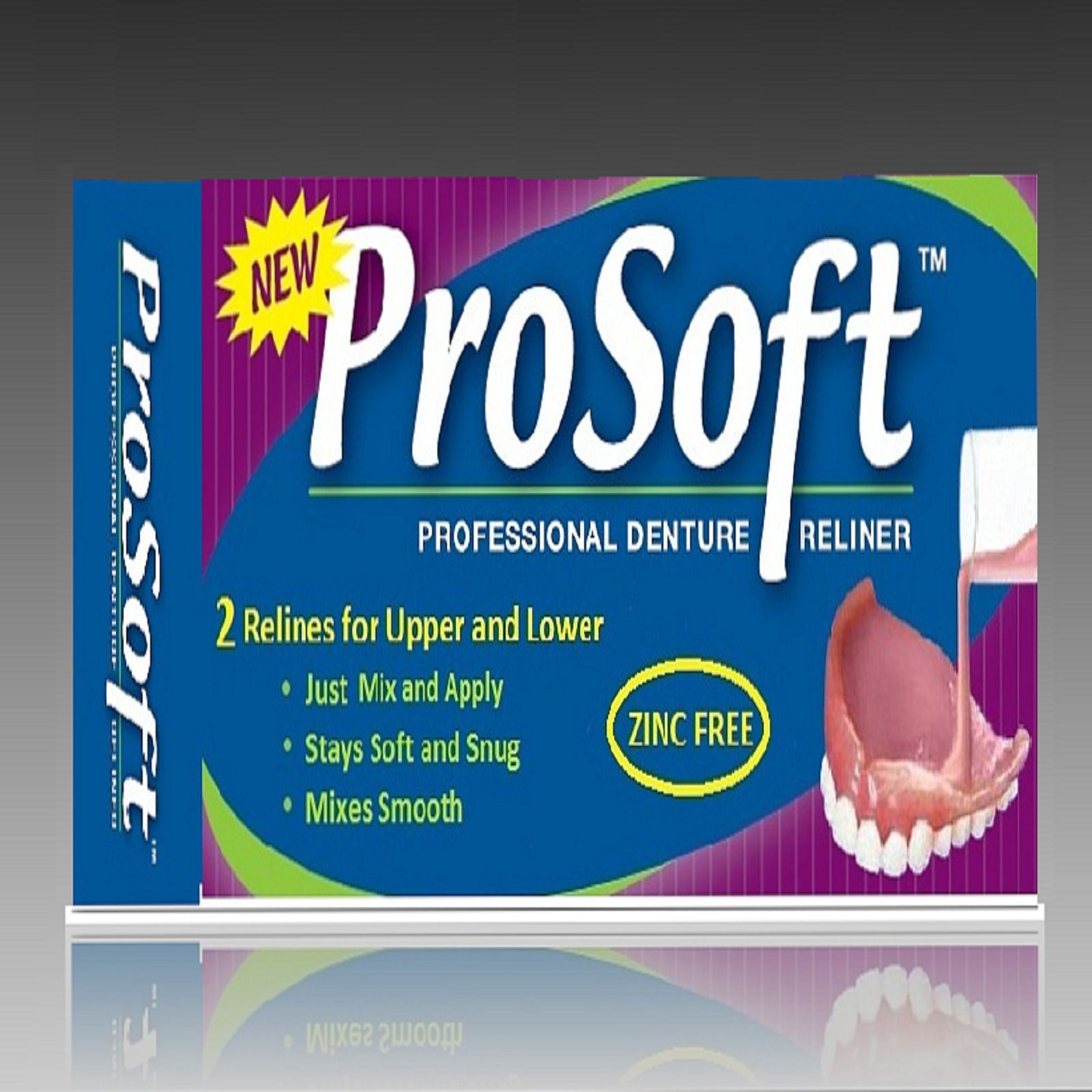 Soft Denture Reline Kit! Durable Liner! Repair Loose Dentures! ProSoft Reliner!