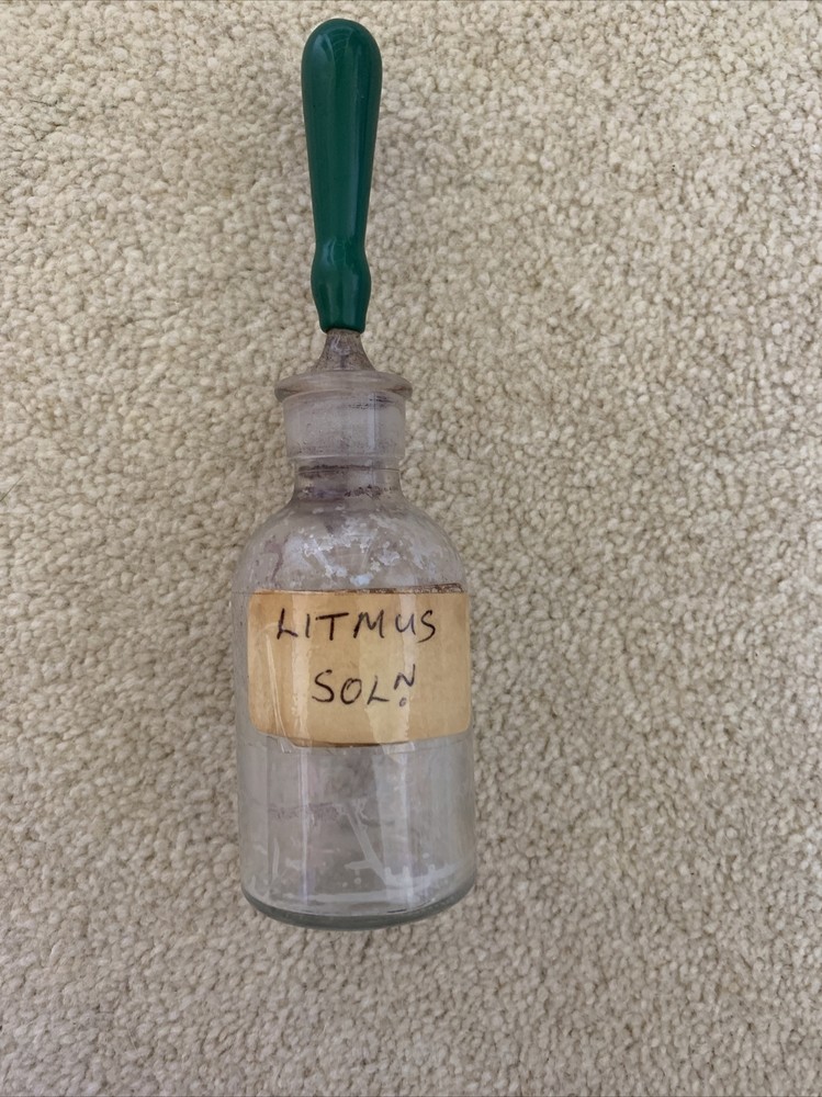 Vintage Science Litmus Bottle