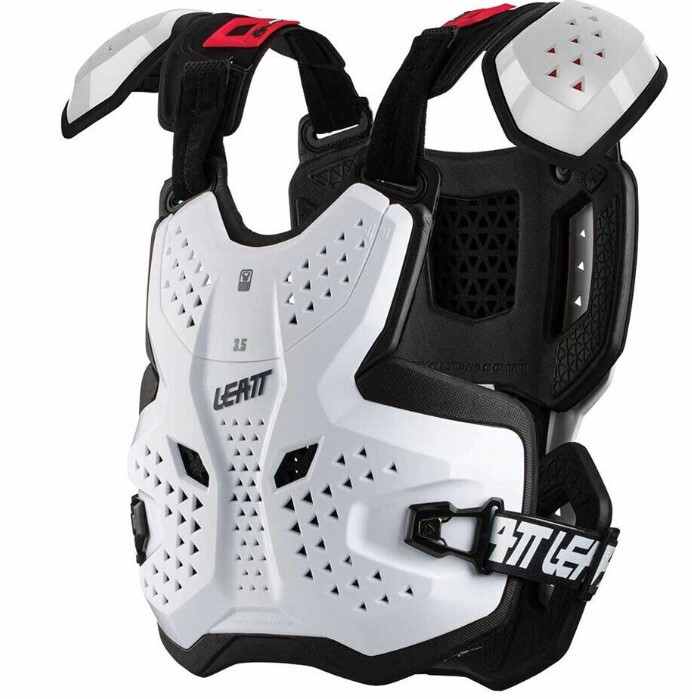 New Leatt 3.5 Pro White Chest Protector - 5021400261
