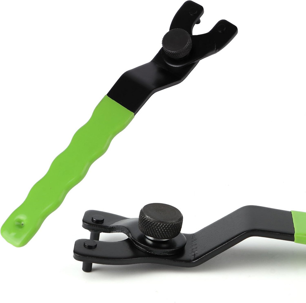 Adjustable Pin Wrench for Angle Grinder Machine,Grinder Spanner ​Wrench (Green)