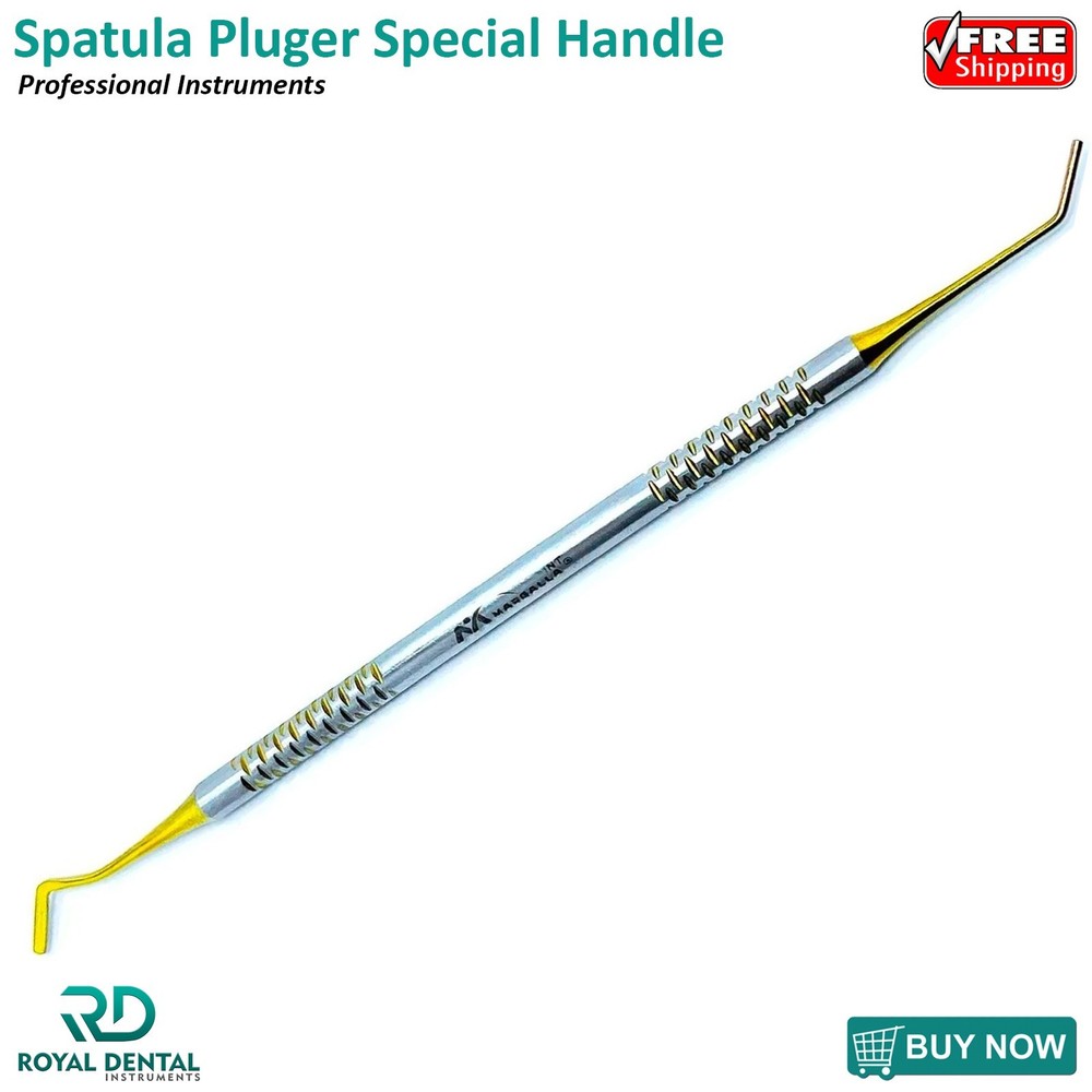 Dental Composite Filling Instruments Spatula & Plugger Titanium Gold Tips