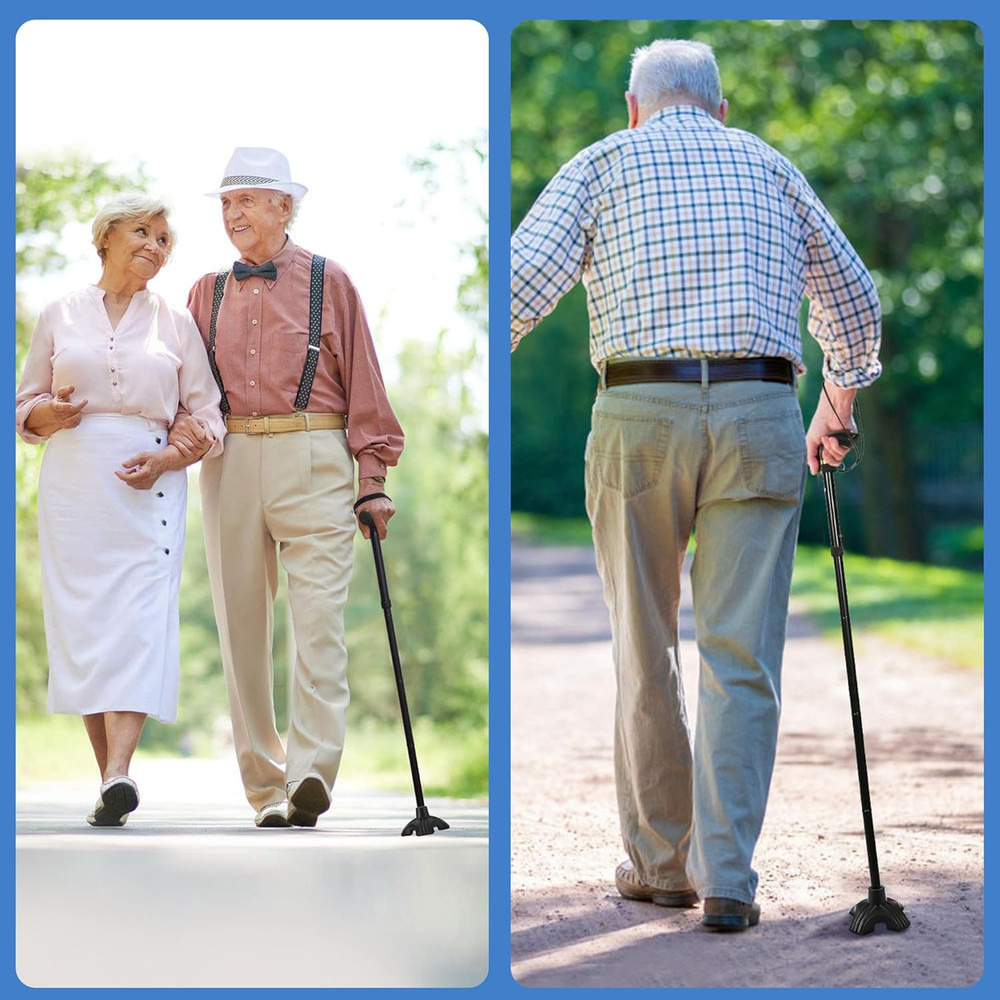 Cane Tip - Self Standing Cane Foot Replacement for Most Walking Canes, Walkin...
