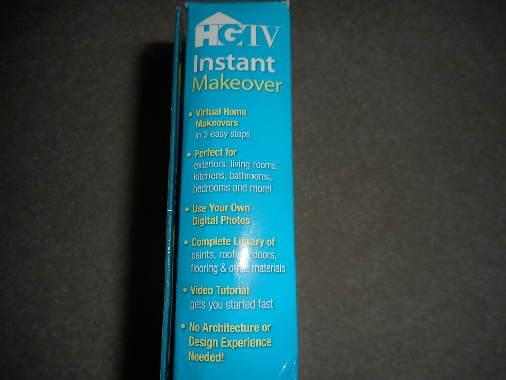 Nova Development HGTV Instant Makeover Software - OPENED BOX – NEVER USED