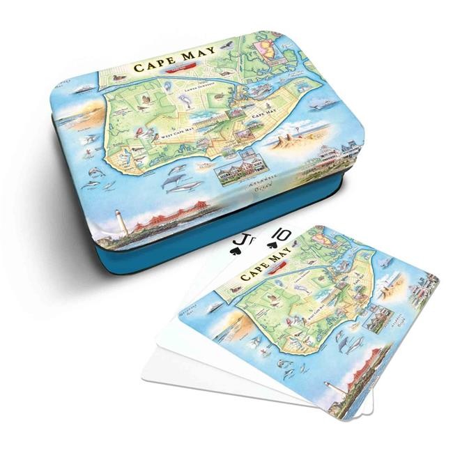 Xplorer Maps PLCD CM Cape May Map Playing Cards