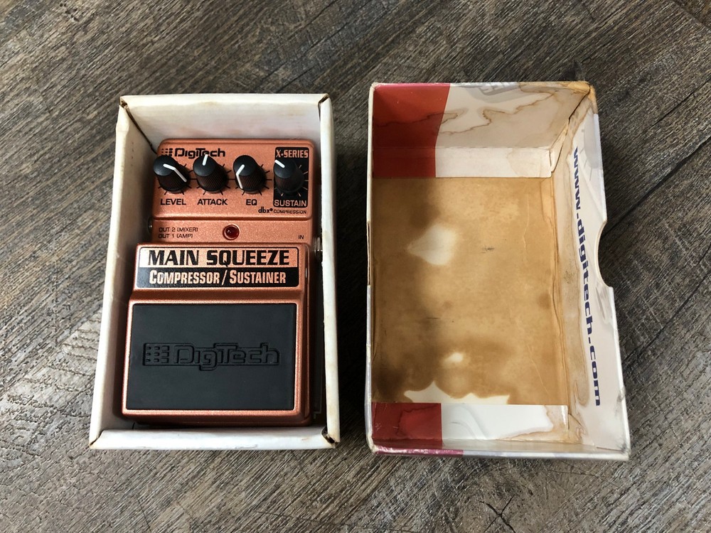 Digitech XMS X-Series Main Squeeze Compressor / Sustainer Guitar Effect Pedal