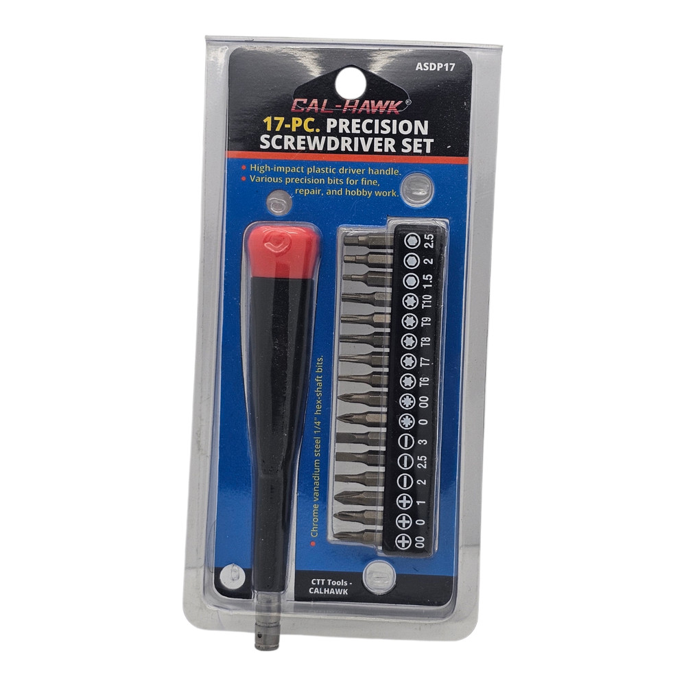 17-pc. Precision Screwdriver Set phillips, Torx, Slotted, Hex