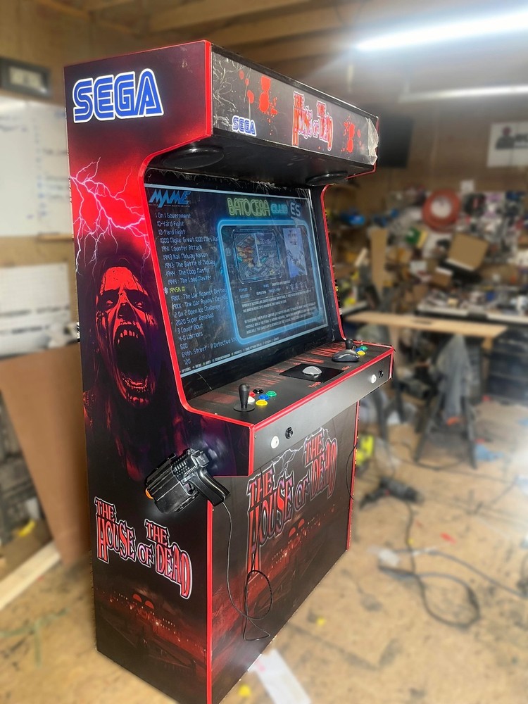 2 Player Arcade Cabinet w/ Trackball & 2x LightGuns