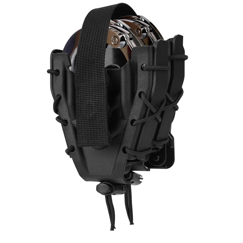 Double Handcuff Holster, Open Top Case, Law Plastic-Black-