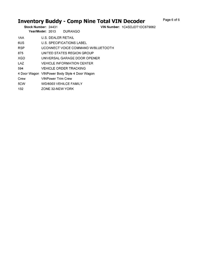 Used Blind Spot Detection System Warning Control Module fits: 2013 Dodge Durango