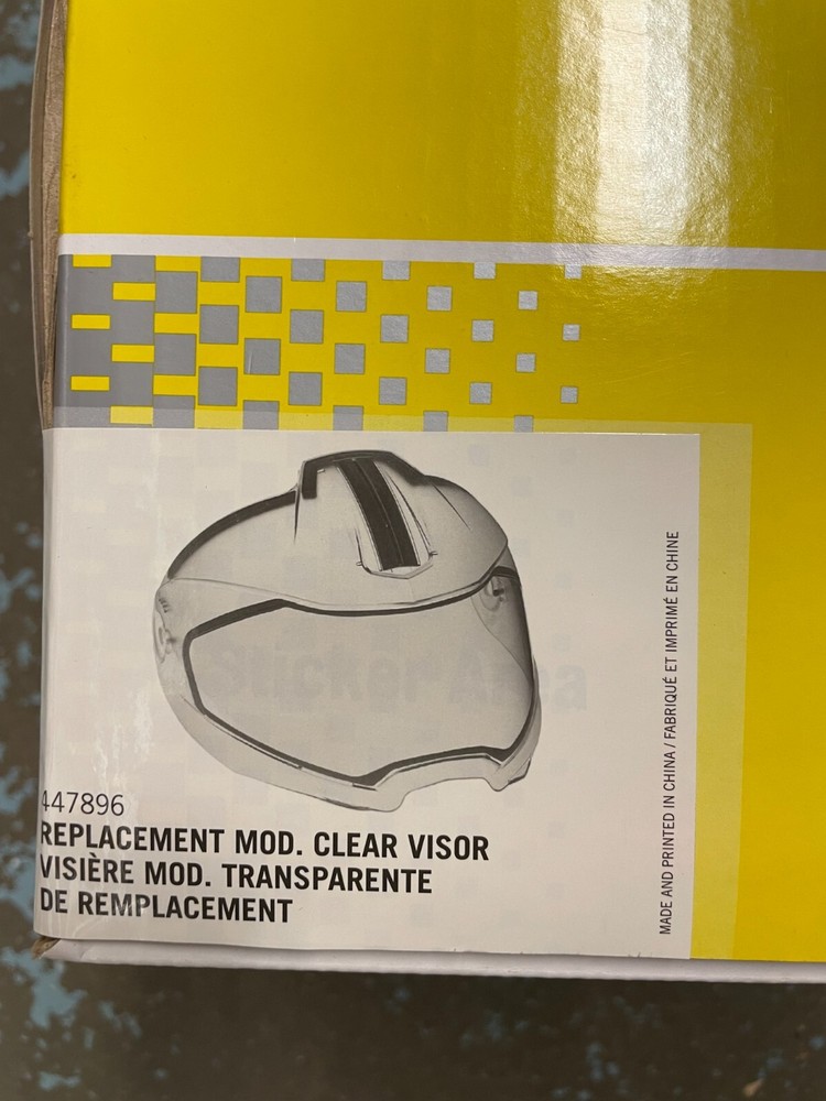 NEW - Ski-Doo Mod Modular Replacement Clear Visor 447896-transparent