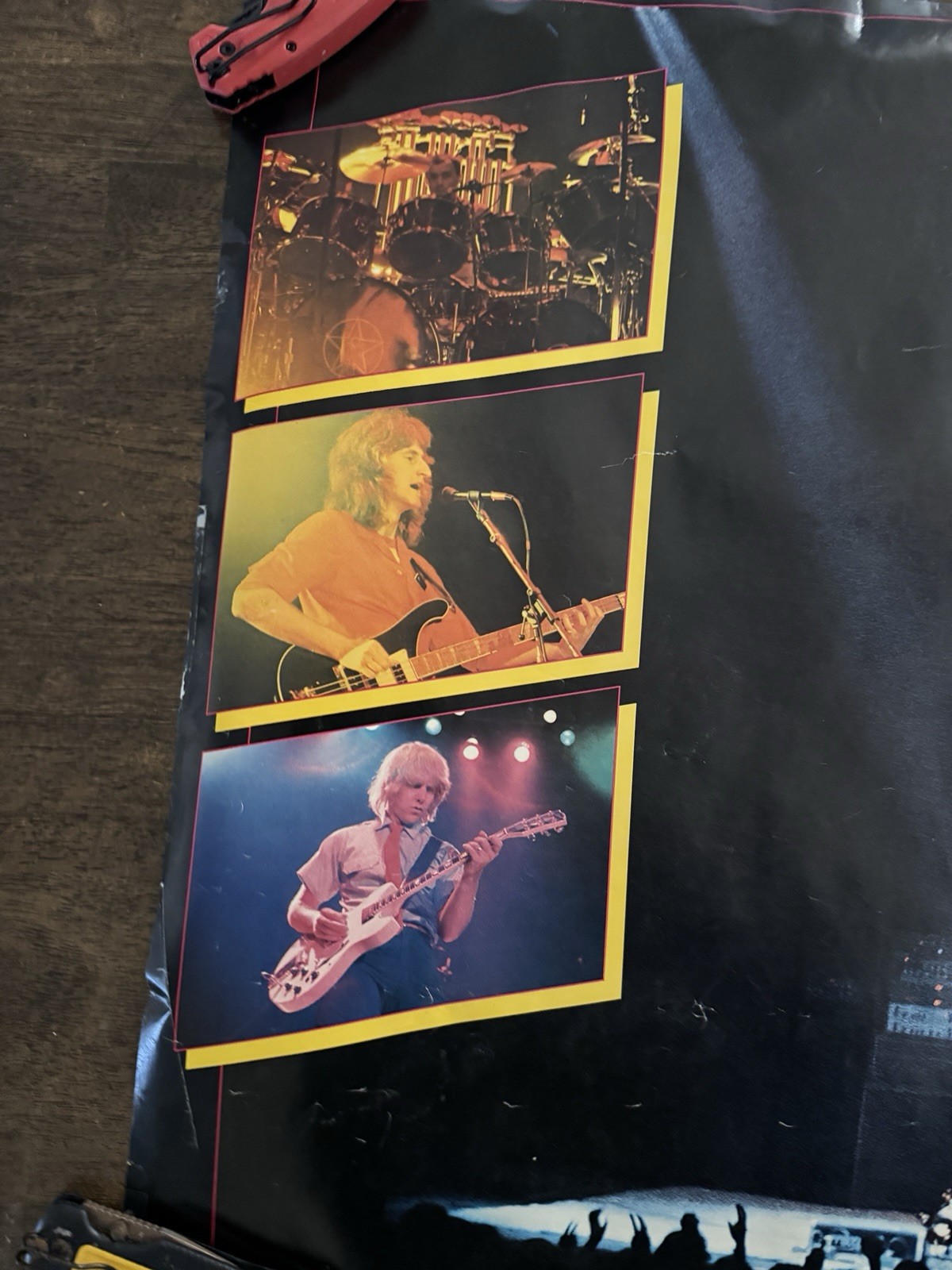 RUSH collage 1982 Canadian Rock Poster Vintage 22”x34”