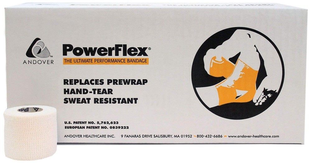 Powerflex 2" Stretch Athletic Tape - 6 Rolls, White