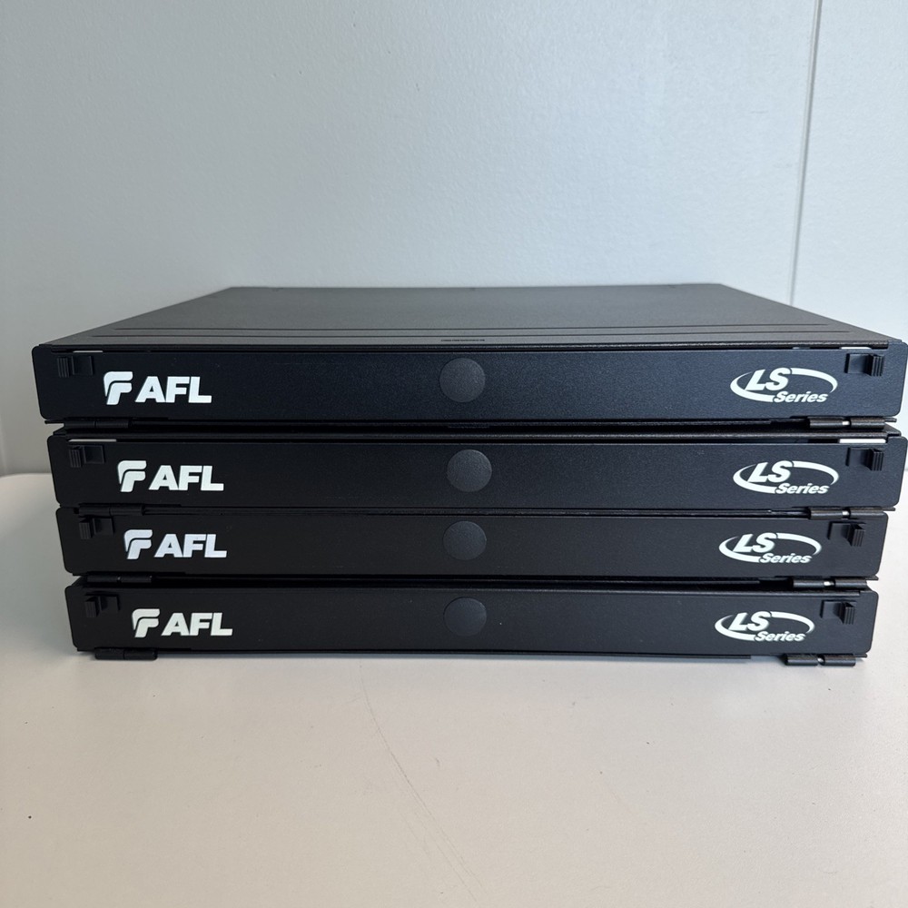 AFL LS Series 1U Fiber Optic Rack Mount Patch Panel Enclosure