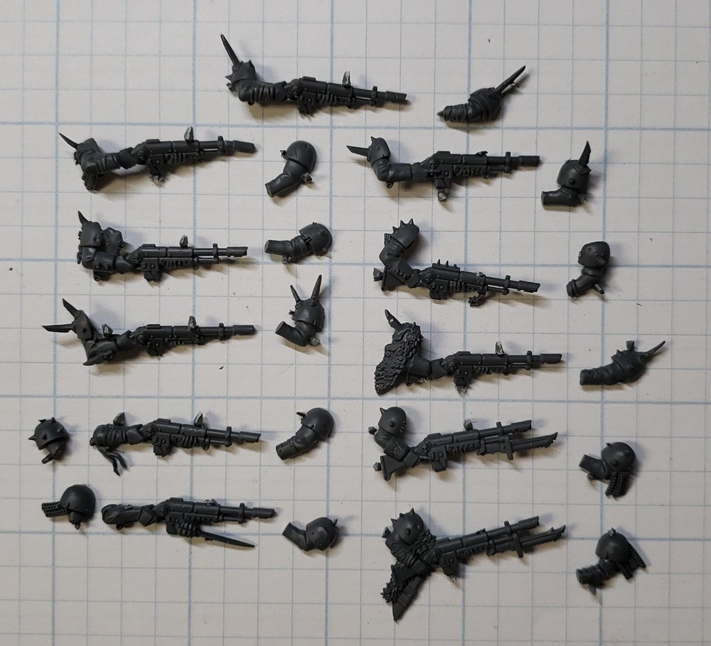 Warhammer 40k Kill Team Bits Blooded Traitor Guard Lasguns w Arms x10 Set