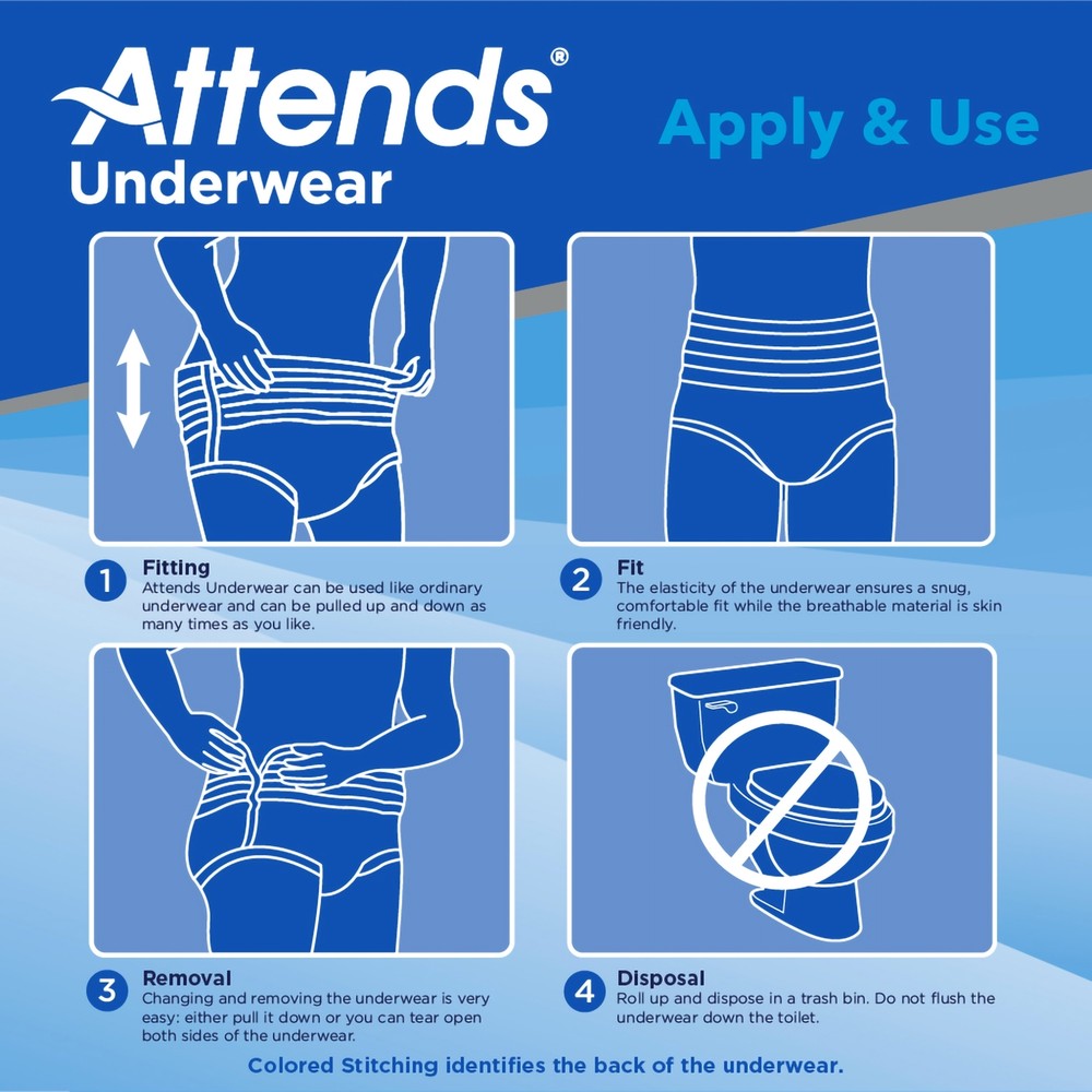 Attends Disposable Underwear Medium 100 Ct