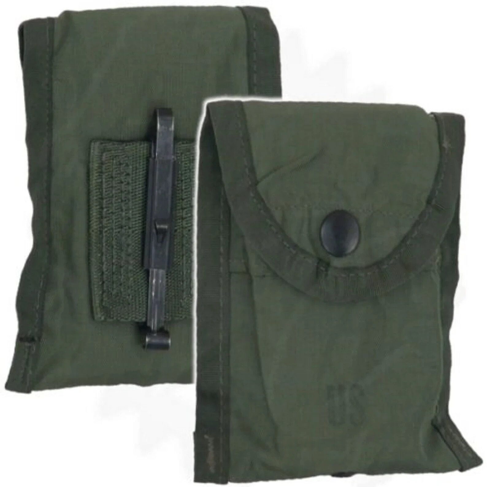 QTY (2) USGI Army Military 1st First Aid Compass ALICE Pouch LC 2 OD Green MINT
